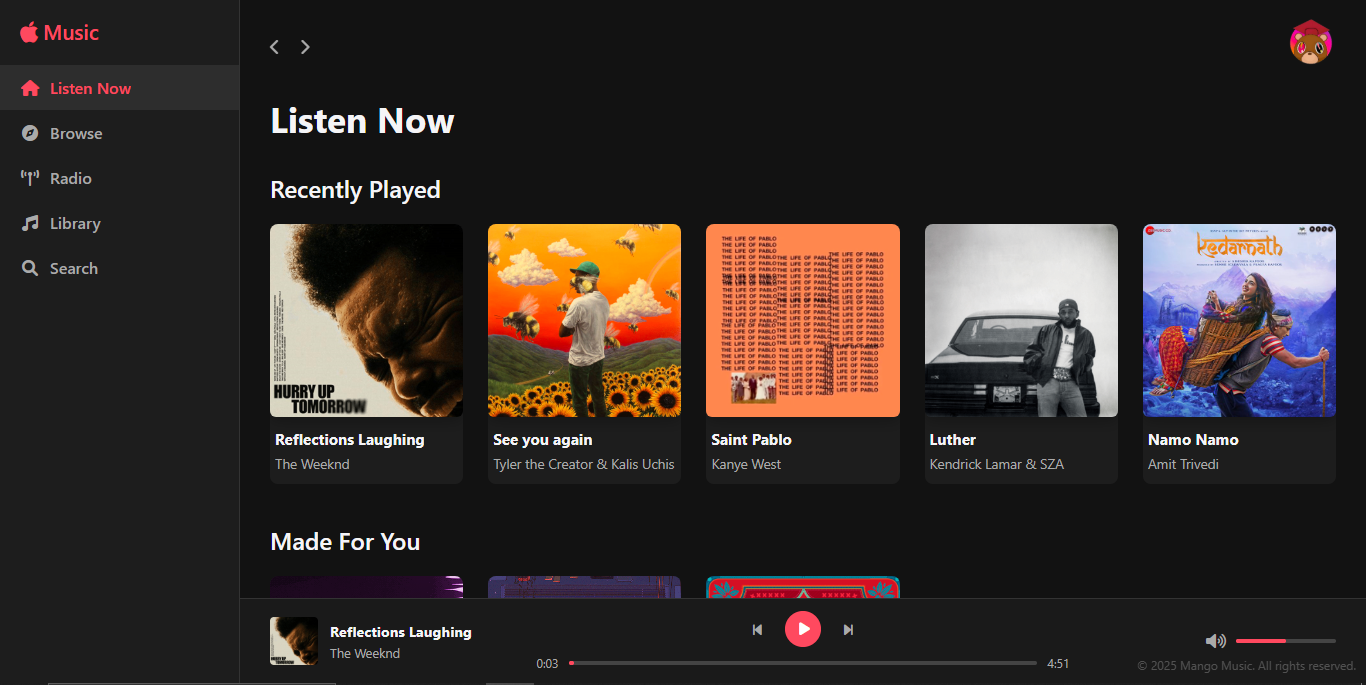 Apple Music Clone
